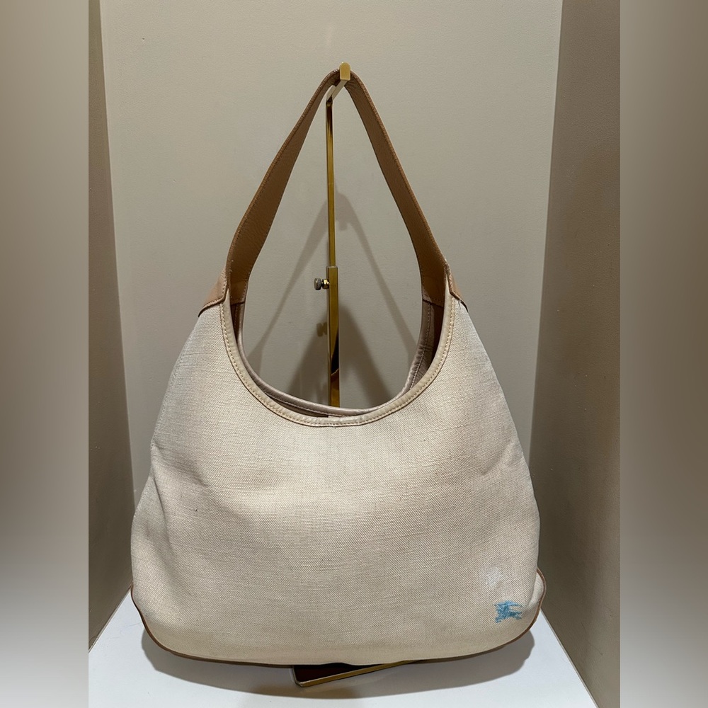 Burberry Blue Label Tan Hobo Handbag